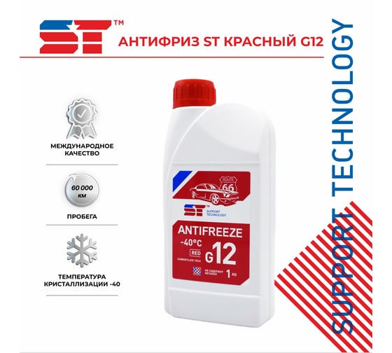 Антифриз ST красный, G12, 1 кг 163394h