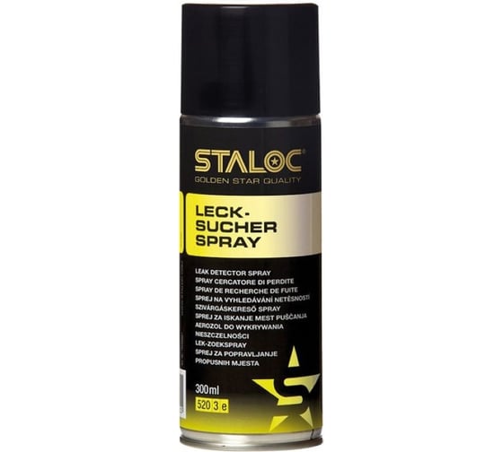 Спрей для обнаружения мест утечек газа и сжатого воздуха STALOC leak detector spray sq-600 300 мл 104408921