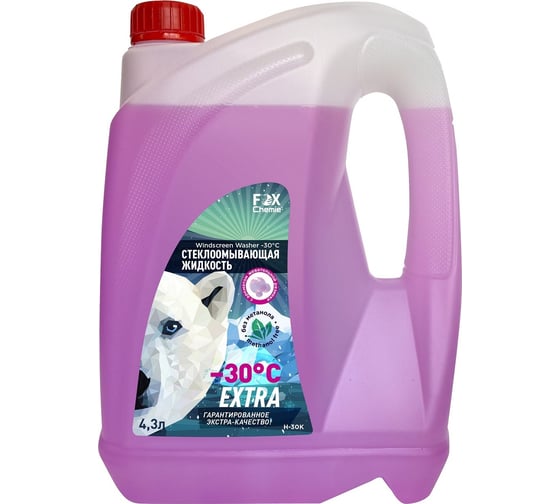 Стеклоомывающая жидкость Fox Chemie -30 C с ароматом Bubble Gum, 4л H30-K 1