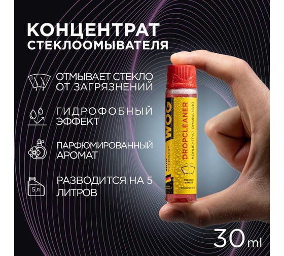 Ультраконцентрат стеклоомывающей жидкости WOG "l'imperatrice", 30 мл WGC0961