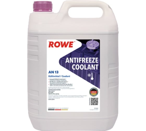 Охлаждающая жидкость ROWE HIGHTEC ANTIFREEZE AN G13 21062-0050-99