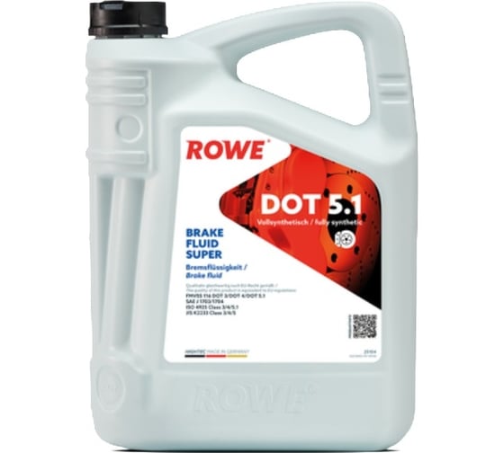 Тормозная специальная жидкость ROWE HIGHTEC BRAKE FLUID SUPER DOT 5.1 25104-0050-99 1
