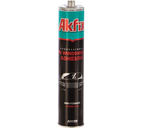 Полиуретановый клей-герметик для вклейки стекол Akfix WINDSHIELD, черный, 300 мл. AA155