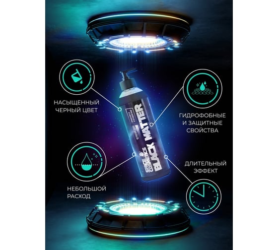 Чернение резины Space Cosmetics Black Matter 500мл SBM-016-0.5