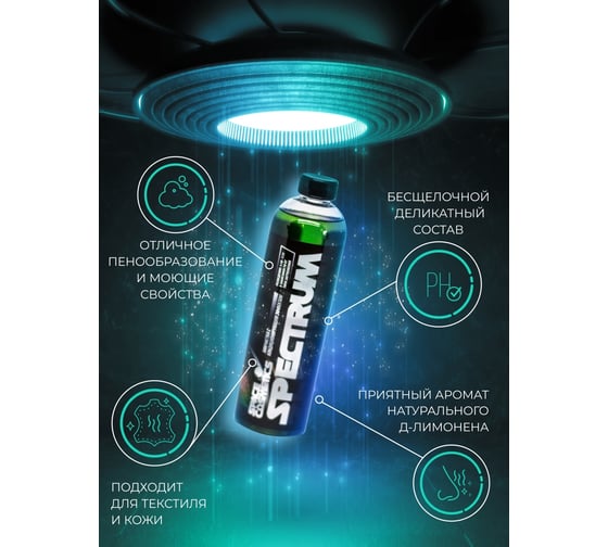 Химчистка салона с кондиционером Space Cosmetics Spectrum 5 л SS-022-5