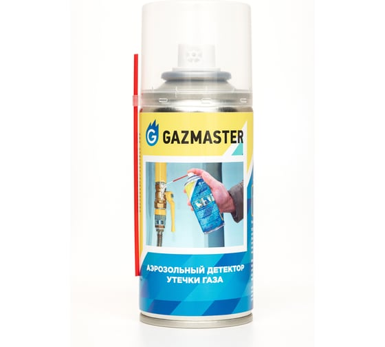 Аэрозольный детектор утечки газа СантехМастер "GAZMASTER" баллон 130 мл 04166 4630033041662