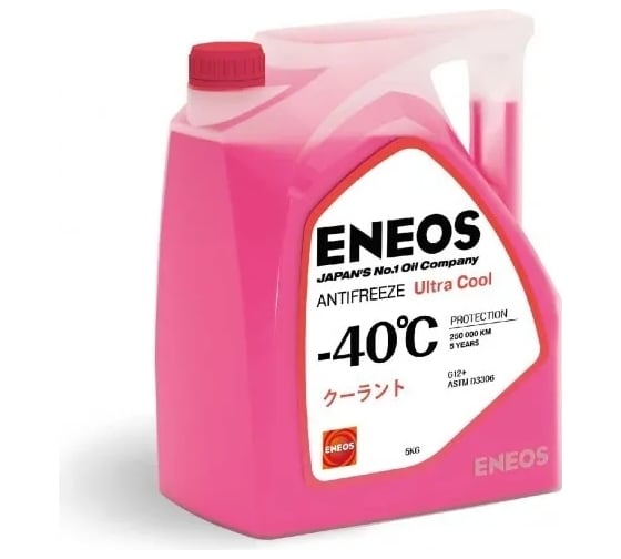 Охлаждающая низкозамерзающая жидкость ENEOS Antifreeze Ultra Cool -40C 5 кг, pink Z0080