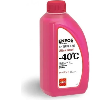 Охлаждающая низкозамерзающая жидкость ENEOS Antifreeze Ultra Cool -40C 1 кг, pink Z0079