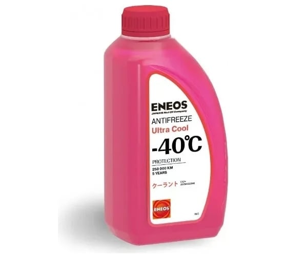 Охлаждающая низкозамерзающая жидкость ENEOS Antifreeze Ultra Cool -40C 1 кг, pink Z0079 1