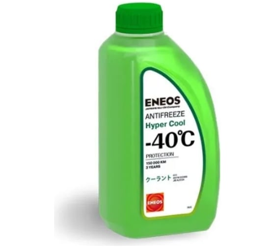 Охлаждающая низкозамерзающая жидкость ENEOS Antifreeze Hyper Cool -40C 1 кг, green Z0069 1