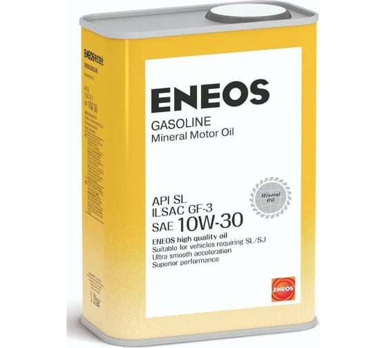 Моторное минеральное масло ENEOS Gasoline 10W-30, SL 1л oil5071 1