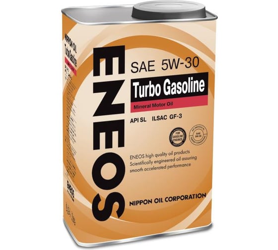Моторное масло ENEOS Turbo Gasoline SL Минерал 5W30, 0,94 л 1000156
