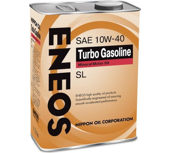 Моторное масло ENEOS Turbo Gasoline SL Минерал 10W40, 4л ooil1442