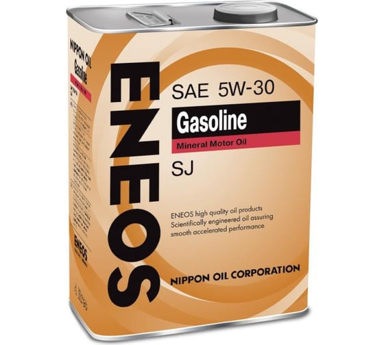 Моторное масло ENEOS Gasoline SJ Минерал 5W30, 4л 1000104