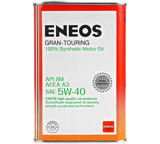 Моторное масло ENEOS Gran Touring SM, синтетика, 5W40, 0.94 л oil4069 1