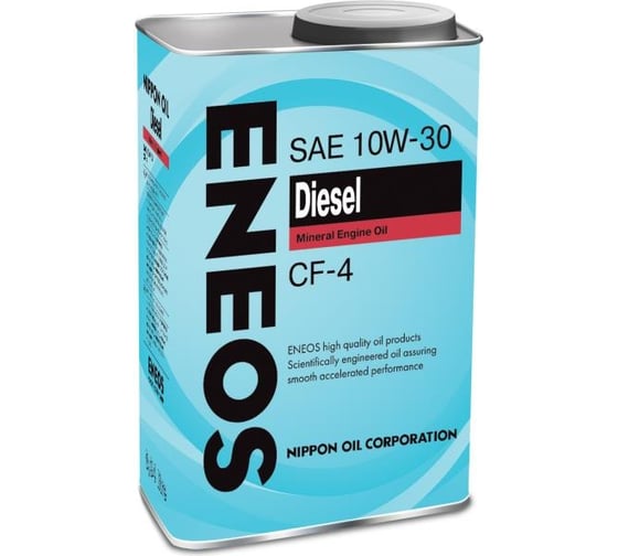 Моторное масло ENEOS Diesel CF-4, минеральное, 10W30, 4 л 1000024