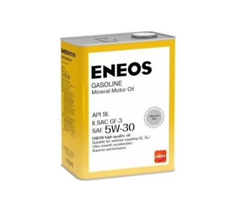 Моторное масло ENEOS Gasoline минеральное, 5W-30, SL, 4 л oil5069