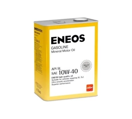 Моторное масло ENEOS Gasoline минеральное, 10W-40, SL, 1 л oil5064