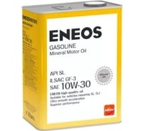 Моторное масло ENEOS Turbo Gasoline SL, минеральное, 10W30, 4 л 1000174