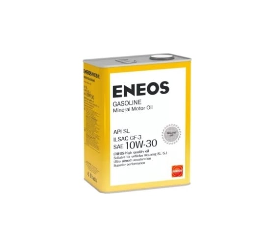 Моторное масло ENEOS Turbo Gasoline SL, минеральное, 10W30, 4 л 1000174