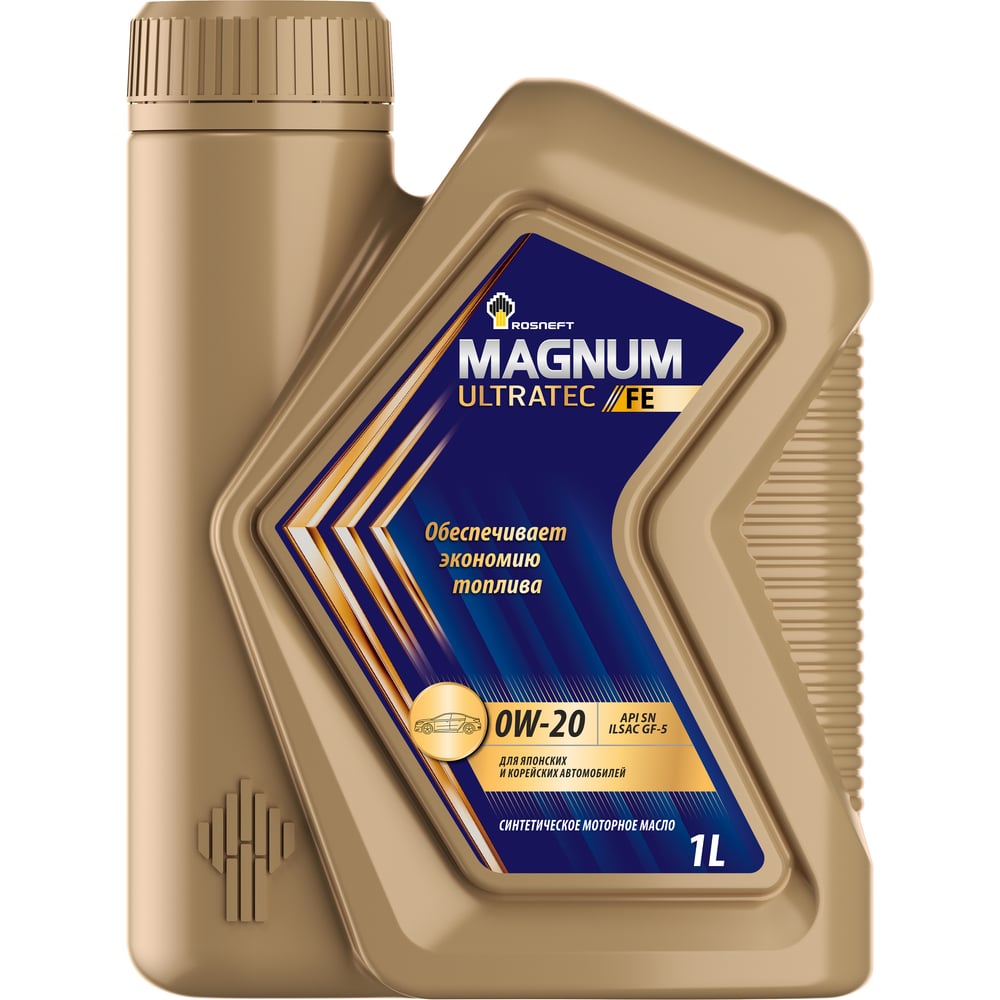 Моторное масло Роснефть Rosneft Magnum Ultratec FE 0W–20, канистра 1 л ...
