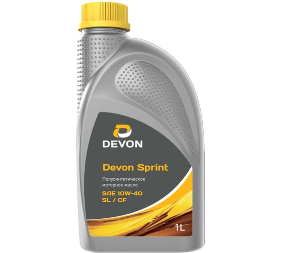 Моторное масло Devon SPRINT SAE 10W-40 API SL/CF, канистра 1л 338661598 1