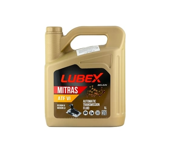 Трансмиссионное масло Lubex MITRAS для АКПП, ATF VI, 5 л L020-0877-0405