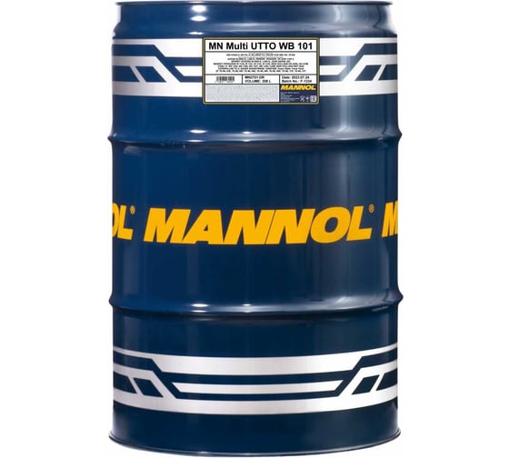 Трансмисионное масло MANNOL MULTI UTTO WB 101 минеральное, 208 л 1938