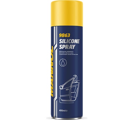 Силиконовая водоотталкивающая смазка MANNOL SILICONE SPRAY 400 мл 9863