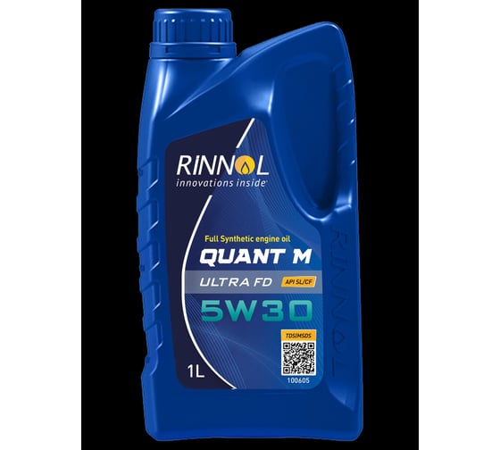 Моторное масло RINNOL QUANT М ULTRA FD синтетическое, 5W-30, 1 л 100605