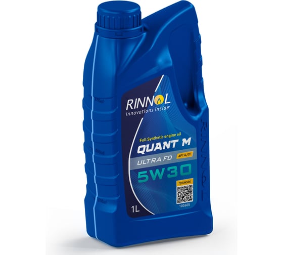 Моторное масло RINNOL QUANT М ULTRA FD синтетическое, 5W-30, 1 л 100605 1