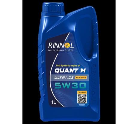 Моторное масло RINNOL QUANT М ULTRA синтетическое, C3, 5W-30, 1 л 100573
