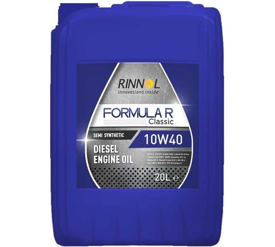 Моторное масло RINNOL FORMULA Classic полусинтетическое, 10W-40, 20 л 100124 1