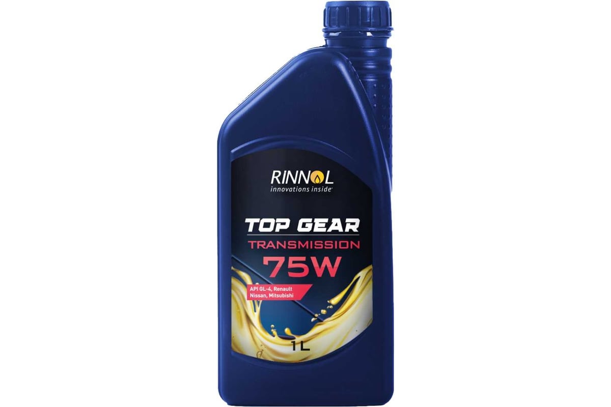 Трансмиссионное синтетическое масло RINNOL TOP GEAR 75W EP GL-4, 1 л ...