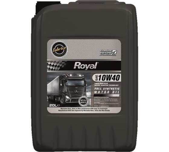 Синтетическое масло LUBRICO ROYAL OEM 10W-40 DPF 20 л L-EX-1040RYL-20
