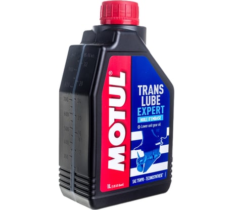 Трансмиссионное масло MOTUL TRANSLUBE EXPERT 75W90, 1л, для редуктора подвесных лодочных двигателей 108860