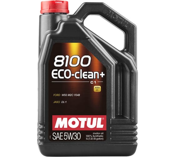 Синтетическое масло 8100 ECO-clean Plus 5W30 5л  MOTUL 101584 1