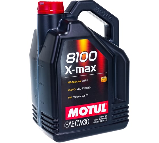 Синтетическое масло 8100 X-max SAE 0W30 5л MOTUL 106571 1