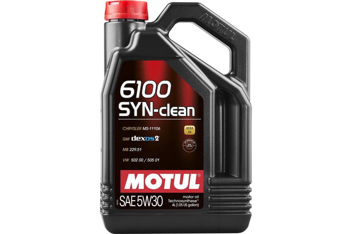 Моторное масло 6100 SYN-CLEAN 5W30 5 л MOTUL 107948 - выгодная цена .