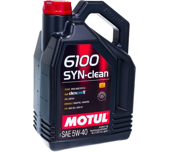 Моторное масло 6100 SYN-CLEAN 5W40 4 л MOTUL 107942