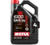 Моторное масло 6100 SAVE-LITE 5W30 4 л MOTUL 107957