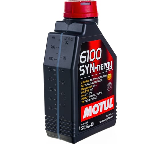 Моторное масло 6100 SYN-NERGY 5W40 1 л MOTUL 107975