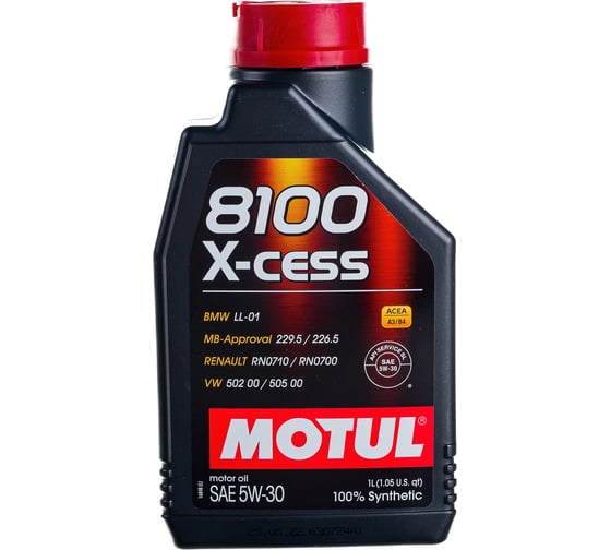 Синтетическое масло 8100 X-cess 5W30 1л MOTUL 108944