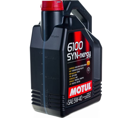 Моторное масло 6100 SYN-NERGY 5W40 4 л MOTUL 107978