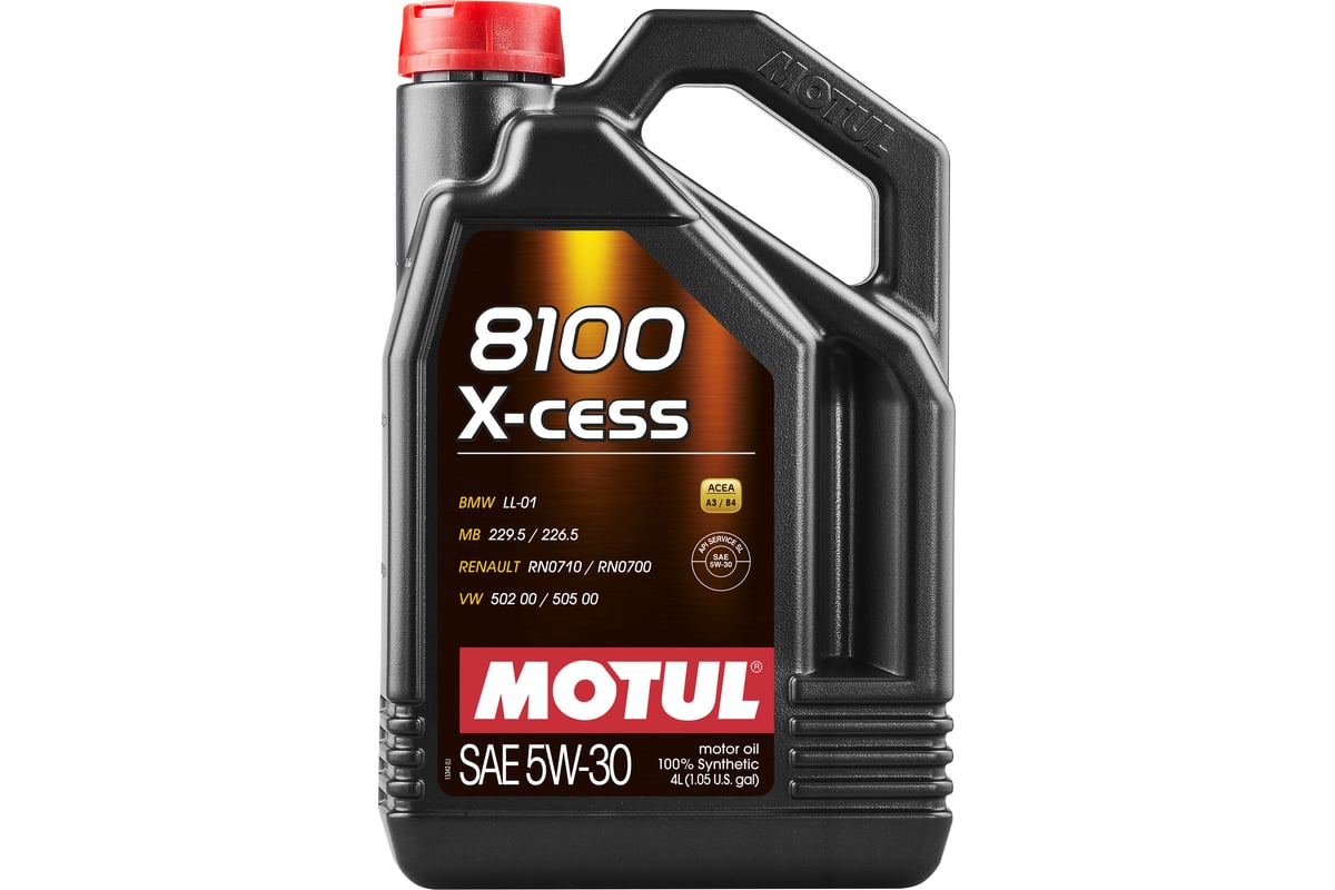Синтетическое масло 8100 X-cess 5W30 4л MOTUL 108945 - выгодная цена ...