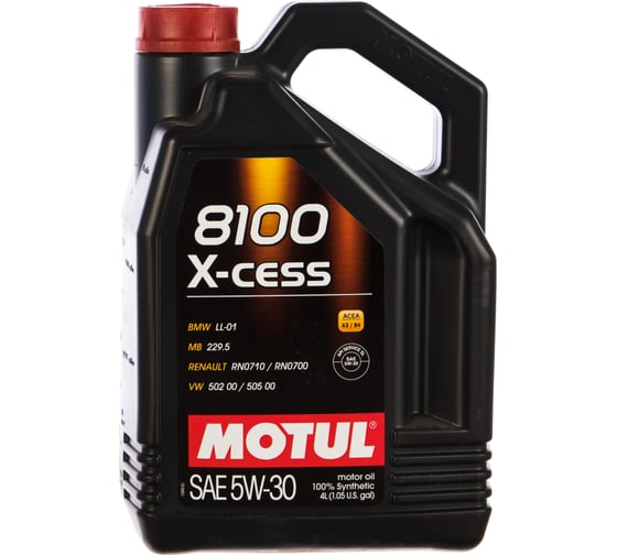 Синтетическое масло 8100 X-cess 5W30 4л MOTUL 108945