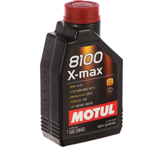 Синтетическое масло 8100 X-max SAE 0W40 1л MOTUL 104531