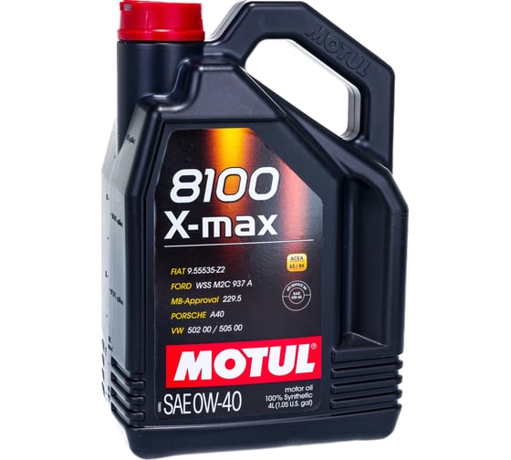 Синтетическое масло 8100 X-max SAE 0W40 4л MOTUL 104532 1