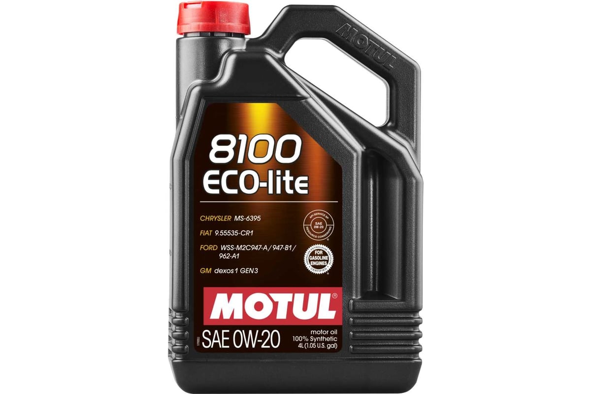 Синтетическое масло 8100 ECO-lite 0W20 4л MOTUL 108535