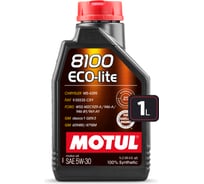 Синтетическое масло 8100 ECO-lite 5W30 1л MOTUL 108212